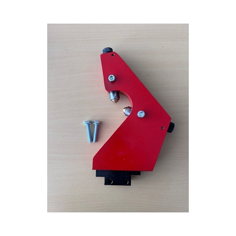 Mitlauflünette mit auswechselbaren Bronzeeinsätzen, Spitzenhöhe 14 mm, für Werkstücke von Ø 4 - 60 mm